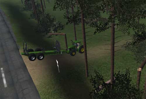 John Deere Ağaç Römorku