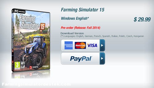 Farming Simulator 2015 Ön Satışa Çıktı