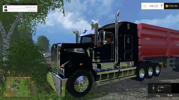 FS15 - Kenworth T908 Siyah