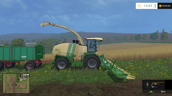 FS15 - Krone Big X 1100 FL Biçer Döver
