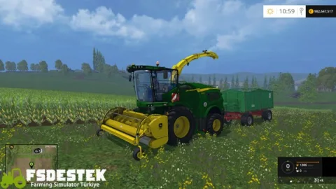 FS15 - John Deere 8600i Biçer Döver V1