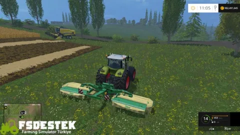 FS15 - Krone Ot Biçme Makinası V1