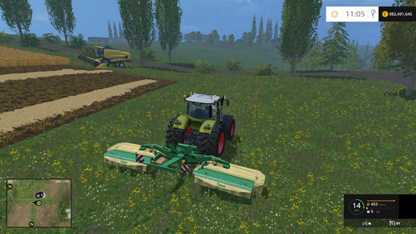 FS15 - Krone Ot Biçme Makinası V1