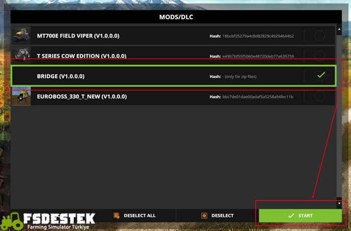 Mod nasıl aktif edilir ?
