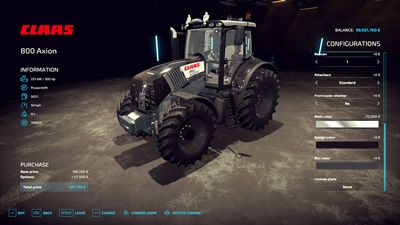 FS22 – Claas Axion 800 V1.0
