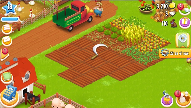 Hay Day Tarla Hasat Etme