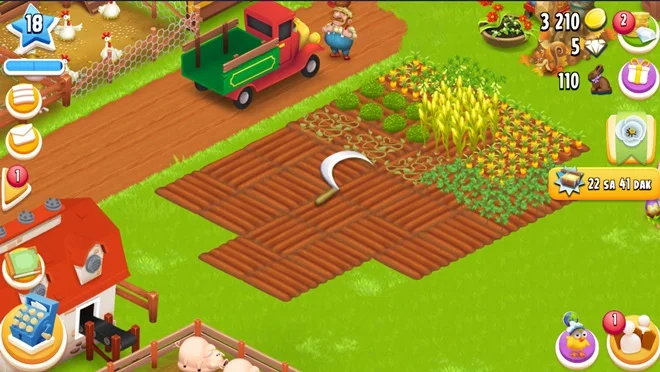 Hay Day Tarla Hasat Etme