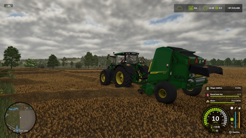 FS25 - John Deere 561R Yuvarlak Balya Makinası