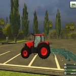 Kubota 135 Kırmızı Traktör