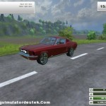 Ford Mustang 1965 Kırmızı Eski Model