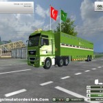 Man TGX Hayvan Taşıma Tır + Dorse Paketi