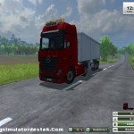 Mercedes Benz Actros MP4 Kırmızı Kamyon