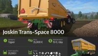 FS17 – Joskin Trans-Space 8000 Römork