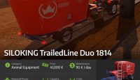 FS17 Siloking Trailedline Duo 1814 Yem Karma
