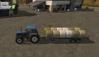 FS17 -Ursus T127 Plus Balya Taşıma Römorku V1