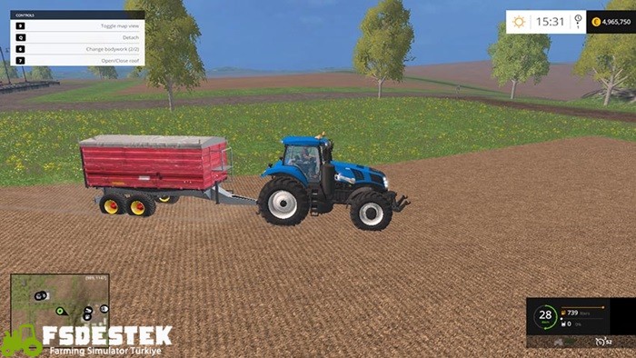 FS15 – Tim 200 Damperli Römork