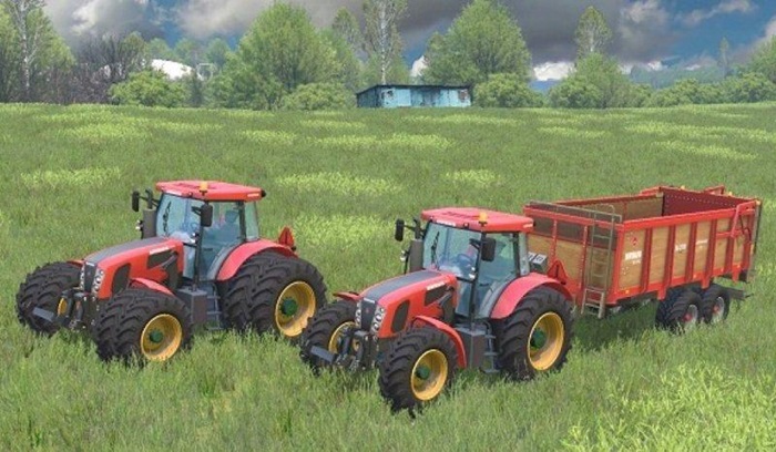 FS17 – Ursus 15014 Traktör ve Gübre Römorku