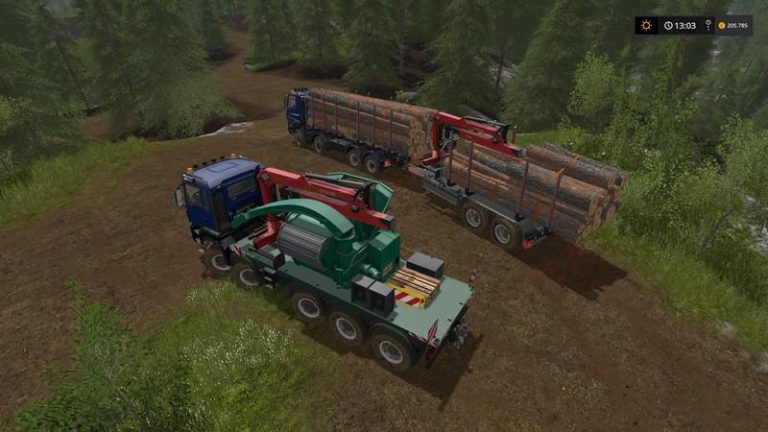 MAN TGS 6X / 8X / 10X AR-PAketi için Ormancılık Ekipmanı V2.1