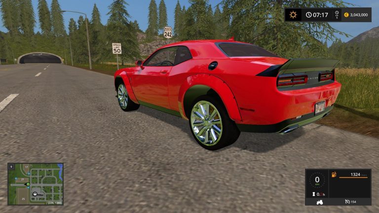 FS17 – Dodge Challenger Srt HELLCAT V1.0