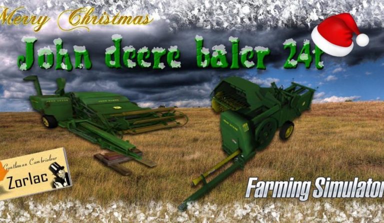 FS17 – John Deere 24T Balya Makinası