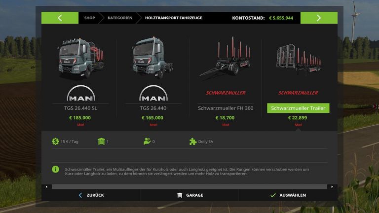 FS17 – Man Ormancılık Paketi V1
