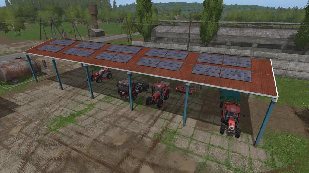 FS17 – Yerleştirilebilir Güneş Sistemli Araç Barınağı V1.0