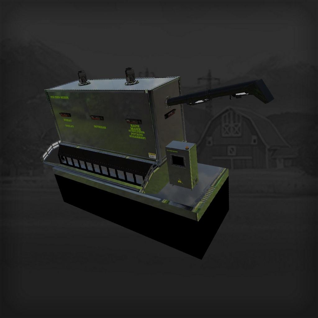 FS17 – Yerleştirilebilir Domuz Yemi Mikseri v1.0
