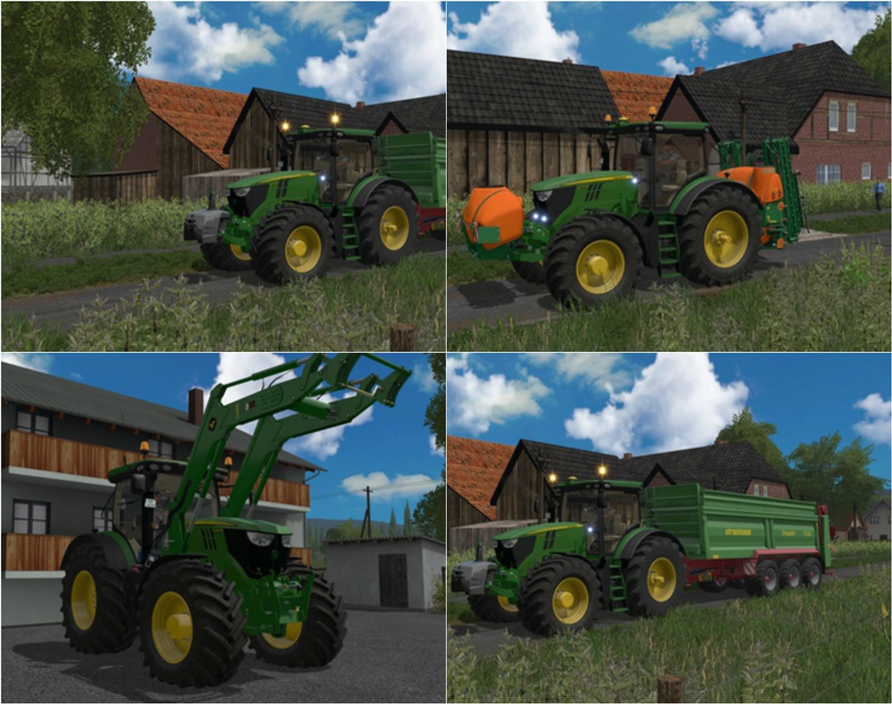 FS17 – John Deere 6135R – 6250R WIP Traktör V2.1
