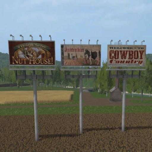 FS17 – Yerleştirilebilir Ülke Reklam Panoları v1.0