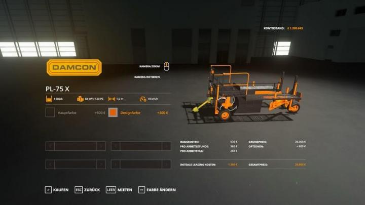 FS19 – Damcon Pl-75X V1.2