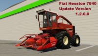 FS19 – Fiatagri Hesston 7840 Biçerdöver V1.2