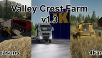 FS19 – Valley Crest 4x Çiftlik Haritası V1.3