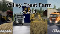 FS19 – Valley Crest 4x Çiftlik Haritası V1.4.4