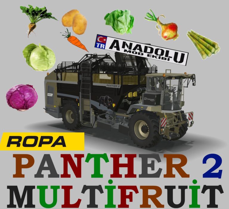 FS19 – Ropa Panther 2 Çoklu Meyve Hasat Makinası