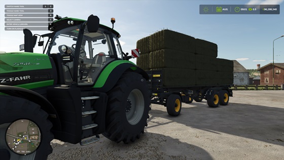 FS25 Balya Römork Paketi (Otomatik)