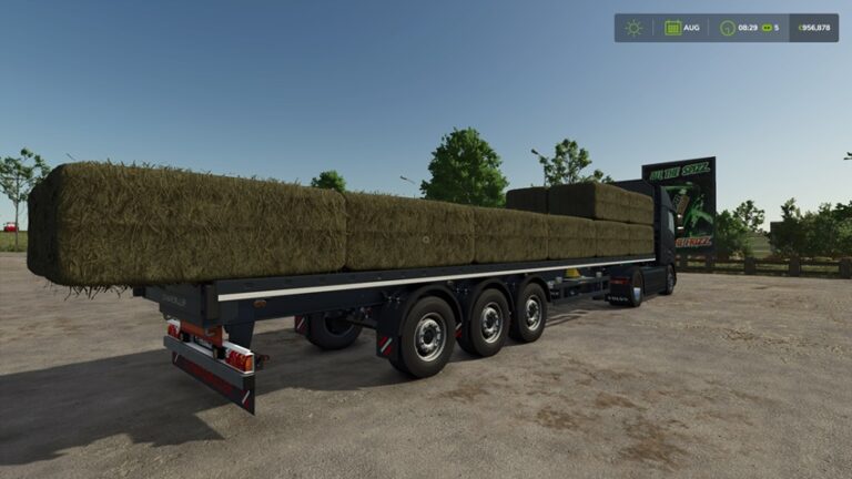 FS25 Schwarzmuller Düz Yatak Dorse Modu İndir (Otomatik Yükleme)
