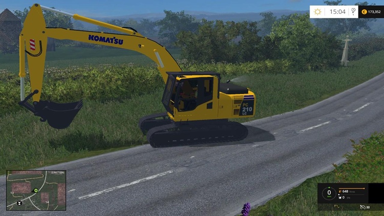 FS15 – Komatsu PC210 Ekskavatör Modu