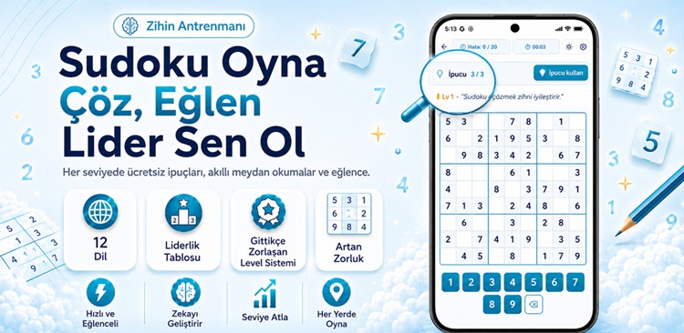 Klasik Sudoku Oyna ve Dünya ile Yarış