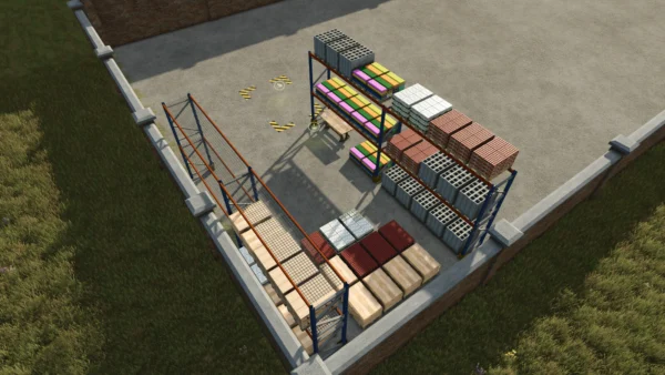 FS25 Depolama Rafları Modu İndir FS25 Depolama Rafları Modu İndir