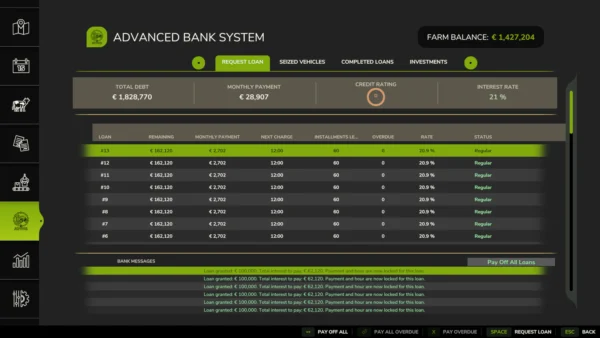 FS25 Gelişmiş Bankacılık Sistemi Modu İndir